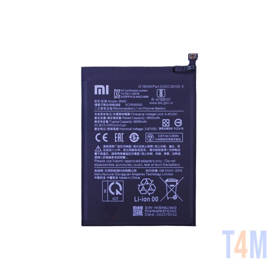 Battery BN62 for Xiaomi Redmi 9T/Note 9 4G/Pocophone M3 6000mAh